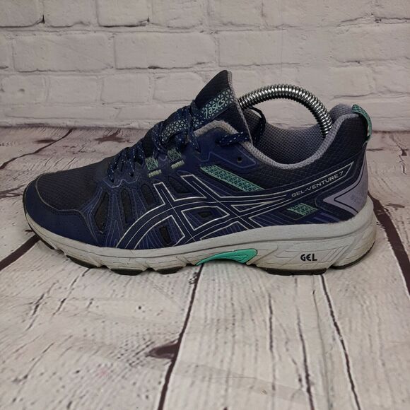 Asics Gel-Venture 7 Women's Running Walking Trail Shoes Size 9.5 Blue #1012A476 - Picture 4 of 12